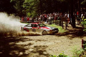 Jon Bogert / Daphne Bogert Toyota Celica All-Trac at the Asaph Campground spectator location on SS4, Phasa.