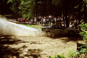 Bruce Perry / Phil Barnes Eagle Talon at the Asaph Campground spectator location on SS4, Phasa.