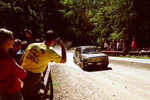 Declan Hegarty / Kevin Mullan VW GTI at the Asaph Campground spectator location on SS4, Phasa.