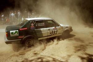 William Tremmel / Peter Coleman VW Jetta GL at the Asaph Campground spectator location on SS4, Phasa.