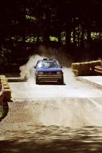 Mark Utecht / Brenda Corneliusen Dodge Omni GLH-Turbo at the Asaph Campground spectator location on SS4, Phasa.