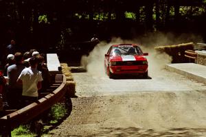 Sylvester Stepniewski / Adam Pelc Audi 4000 Quattro at the Asaph Campground spectator location on SS4, Phasa.