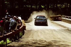 Michael Curran / Mike Kelly Mitsubishi Eclipse GSX at the Asaph Campground spectator location on SS4, Phasa.