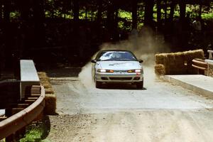 Paul Dubinsky / Yvon Dubinsky Eagle Talon goes off at the Asaph Campground spectator location on SS4, Phasa