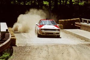 Jon Bogert / Daphne Bogert Toyota Celica All-Trac at the Asaph Campground spectator location on SS4, Phasa.