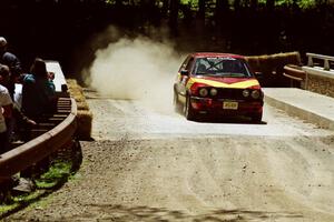 Dmitri Kishkarev / Elena Roumiantsev VW GTI at the Asaph Campground spectator location on SS4, Phasa.