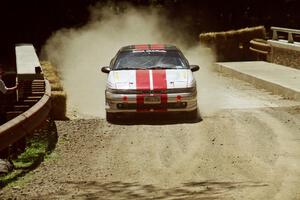 Bruce Perry / Phil Barnes Eagle Talon at the Asaph Campground spectator location on SS4, Phasa.