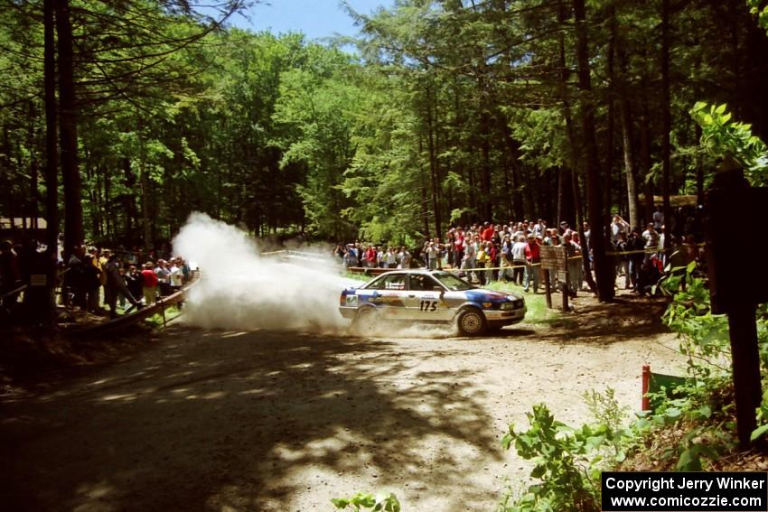 Alex Erisoty / Ben Greisler Audi 90 Quattro at the Asaph Campground spectator location on SS4, Phasa.