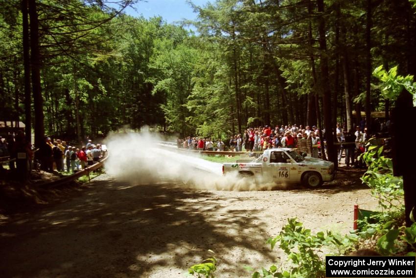 John Daubenmier / Stan Rosen Chevy S-10 at the Asaph Campground spectator location on SS4, Phasa.