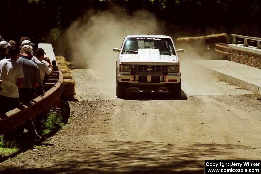 John Daubenmier / Stan Rosen Chevy S-10 at the Asaph Campground spectator location on SS4, Phasa.