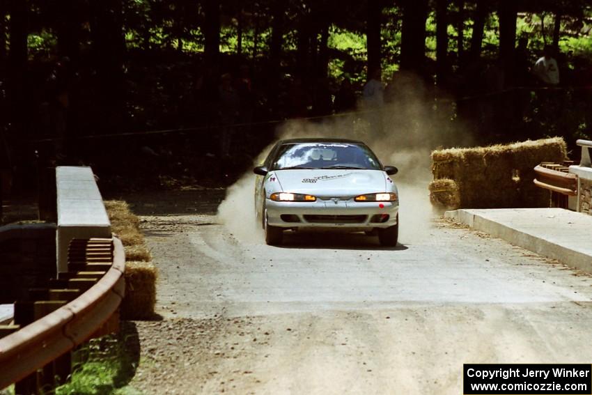 Paul Dubinsky / Yvon Dubinsky Eagle Talon goes off at the Asaph Campground spectator location on SS4, Phasa