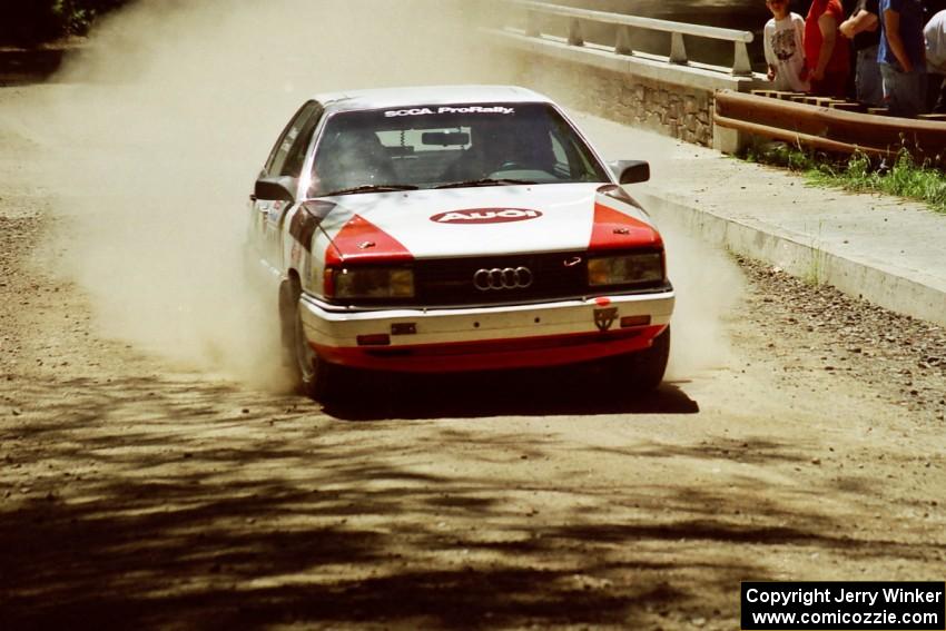 James Frandsen / Jeff Williams Audi 200 Quattro at the Asaph Campground spectator location on SS4, Phasa.