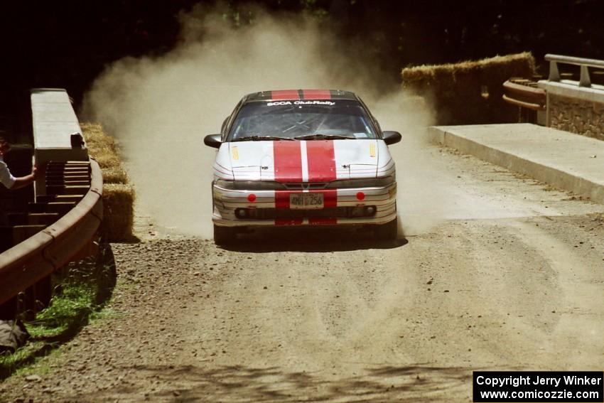 Bruce Perry / Phil Barnes Eagle Talon at the Asaph Campground spectator location on SS4, Phasa.