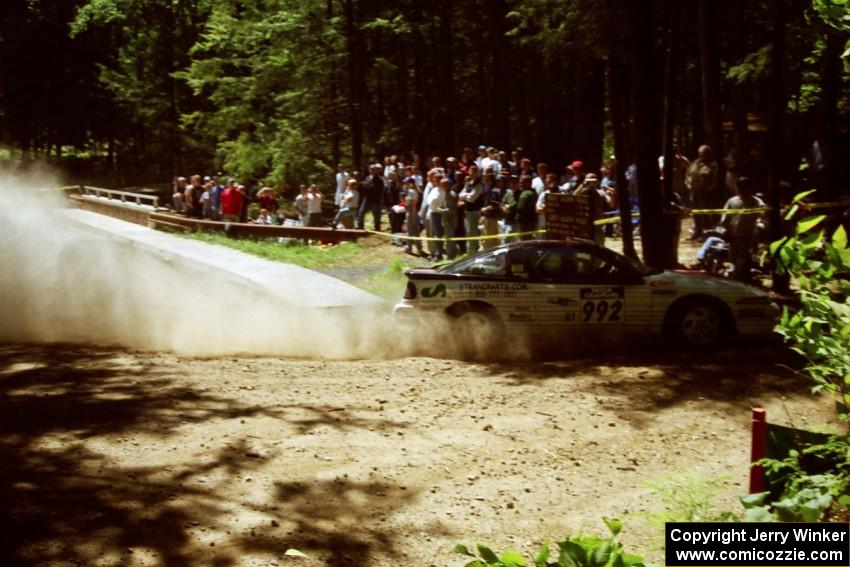 Bruce Perry / Phil Barnes Eagle Talon at the Asaph Campground spectator location on SS4, Phasa.