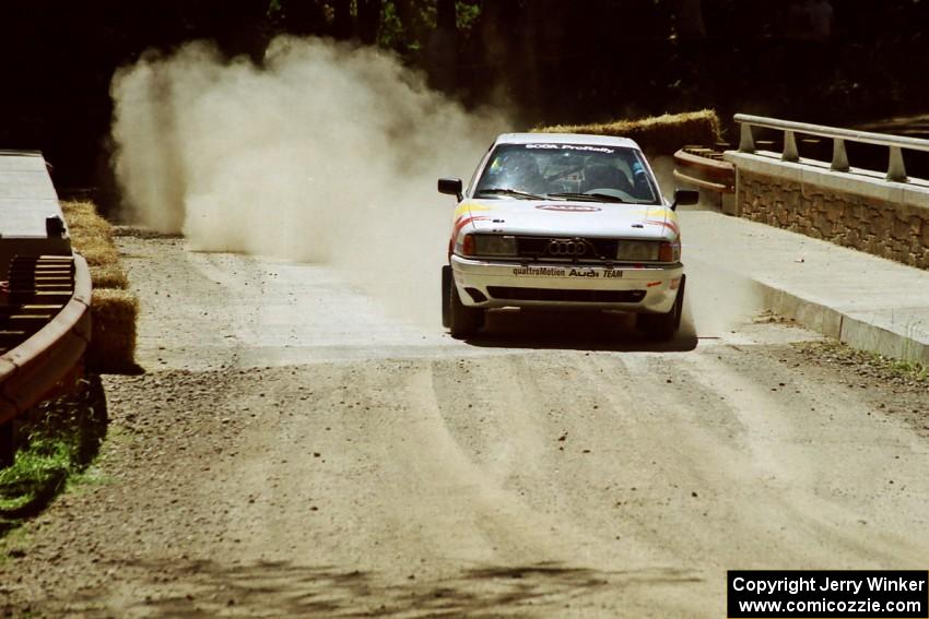 Jerry Cuffe	/ Sean O'Reilly Audi 80 Quattro at the Asaph Campground spectator location on SS4, Phasa.