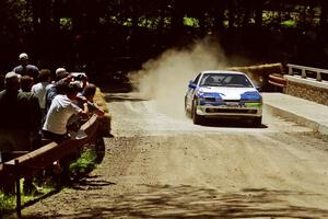 Celsus Donnelly / Shane Mitchell Eagle Talon at the Asaph Campground spectator location on SS4, Phasa.