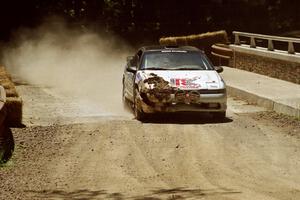 Carlos Lopez / Steve Rourke Eagle Talon at the Asaph Campground spectator location on SS4, Phasa.