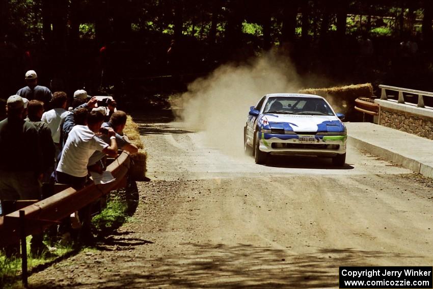 Celsus Donnelly / Shane Mitchell Eagle Talon at the Asaph Campground spectator location on SS4, Phasa.