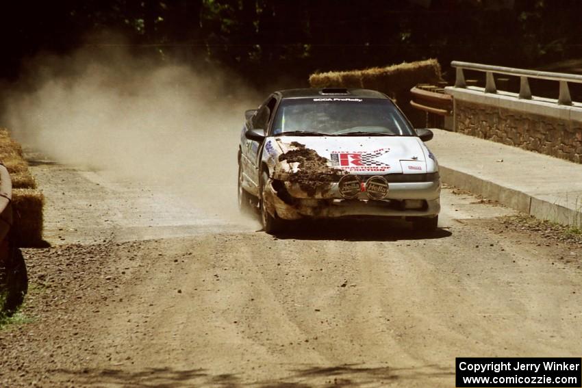 Carlos Lopez / Steve Rourke Eagle Talon at the Asaph Campground spectator location on SS4, Phasa.