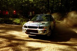Sakis Hadjiminas / Brian Maxwell Subaru Impreza Turbo on SS5, Colton Stock.