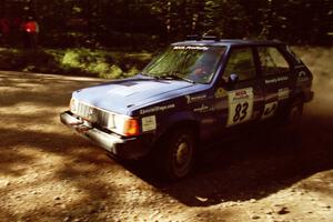 Mark Utecht / Brenda Corneliusen Dodge Omni GLH-Turbo on SS5, Colton Stock.