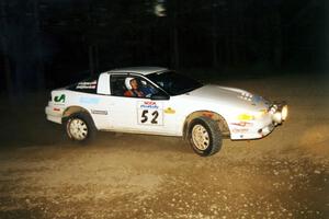 Doug Shepherd / Pete Gladysz Mitsubishi Eclipse at the first hairpin on SS8, Rim Stock.