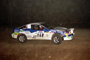 Celsus Donnelly / Shane Mitchell Eagle Talon at the first hairpin on SS8, Rim Stock.