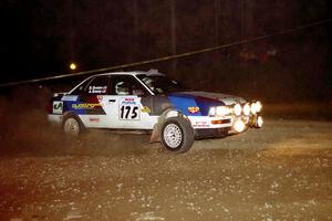 Alex Erisoty / Ben Greisler Audi 90 Quattro at the first hairpin on SS8, Rim Stock.