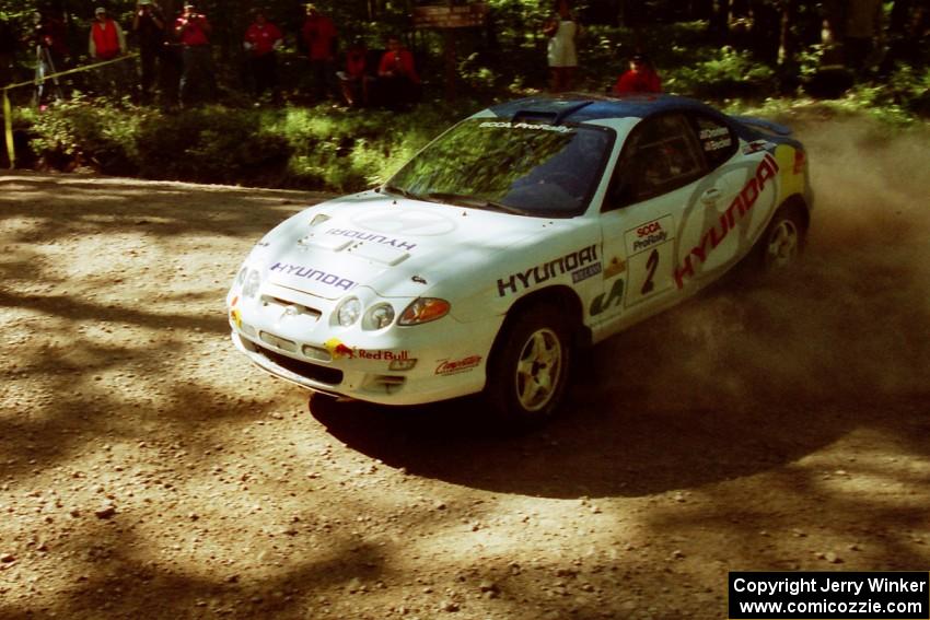 Paul Choiniere / Jeff Becker Hyundai Tiburon on SS5, Colton Stock.