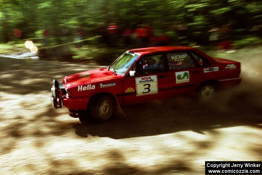 Jon Kemp / Gail McGuire Audi 4000 Quattro on SS5, Colton Stock.