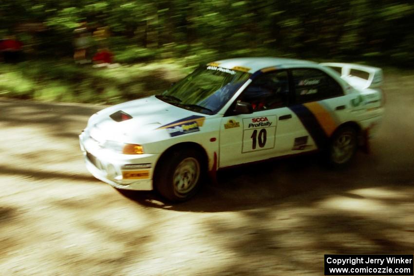 Pete Lahm / Matt Chester Mitsubishi Lancer Evo IV on SS5, Colton Stock.