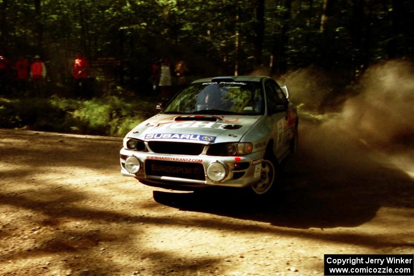 Sakis Hadjiminas / Brian Maxwell Subaru Impreza Turbo on SS5, Colton Stock.