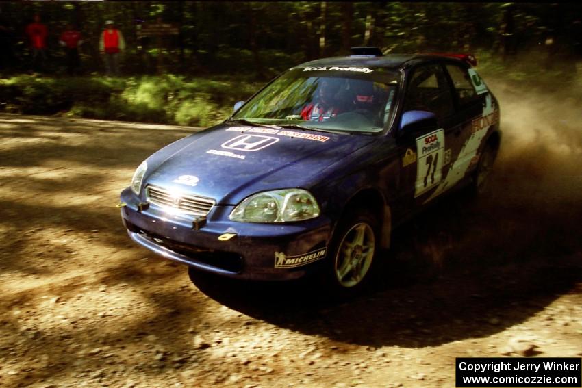 Bryan Hourt / Tom Tighe Honda Civic on SS5, Colton Stock.