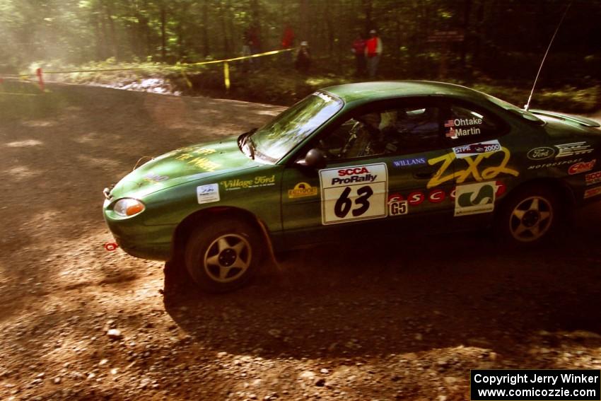 Tad Ohtake / Bob Martin Ford Escort ZX2 on SS5, Colton Stock.