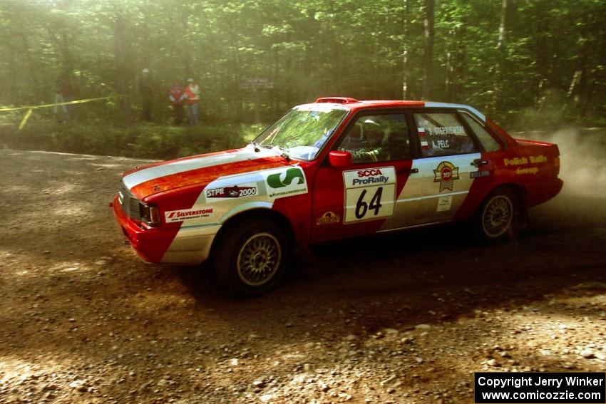 Sylvester Stepniewski / Adam Pelc Audi 4000 Quattro on SS5, Colton Stock.