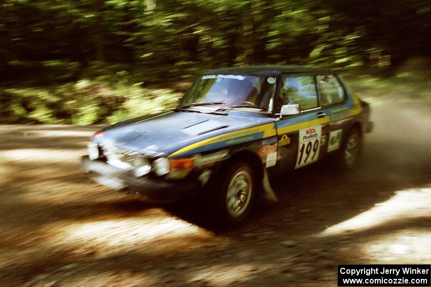 Mike White / Marc Goldfarb SAAB 99GLI on SS5, Colton Stock.