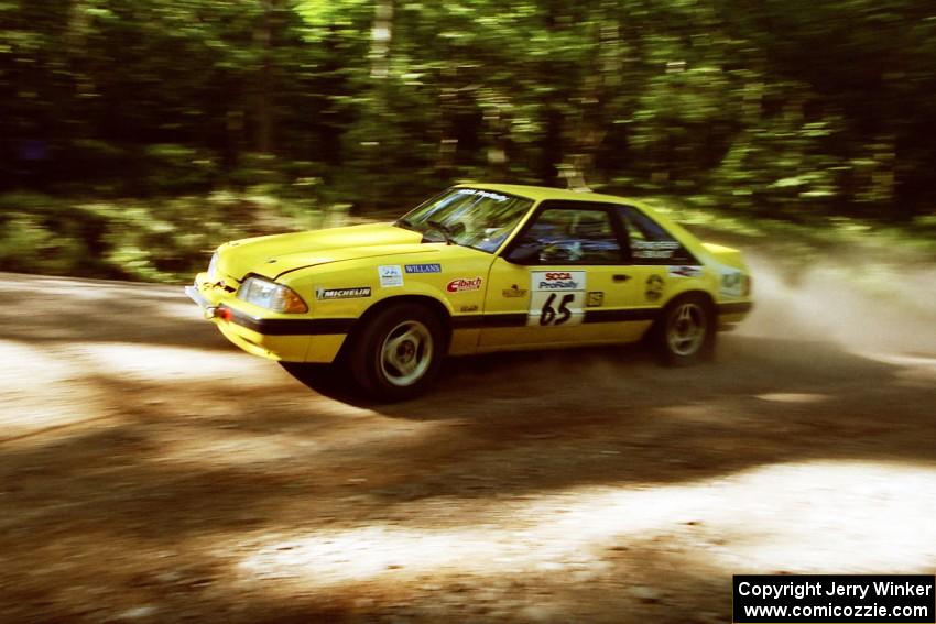 Don Rathgeber / Jimmy Brandt Ford Mustang on SS5, Colton Stock.