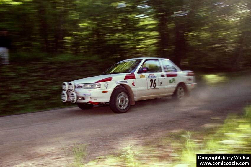 Ted Mendham / Lise Mendham Nissan Sentra SE-R on SS5, Colton Stock.