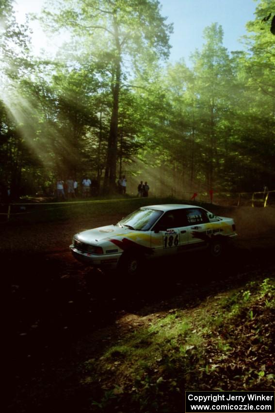 Jerry Cuffe	/ Sean O'Reilly Audi 80 Quattro at the first hairpin on SS8, Rim Stock.
