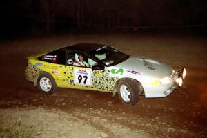 Paul Dubinsky / Yvon Dubinsky Eagle Talon at the first hairpin on SS8, Rim Stock.