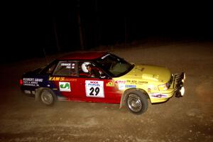 Dean Fry / Greg Usavage Subaru Legacy at the first hairpin on SS8, Rim Stock.