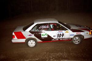 James Frandsen / Jeff Williams Audi 200 Quattro at the first hairpin on SS8, Rim Stock.