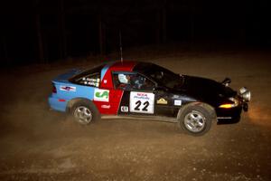 Michael Curran / Mike Kelly Mitsubishi Eclipse GSX at the first hairpin on SS8, Rim Stock.