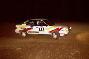 Jerry Cuffe	/ Sean O'Reilly Audi 80 Quattro at the first hairpin on SS8, Rim Stock.