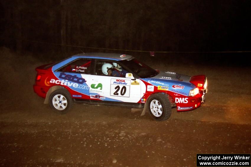 George Plsek / Renn Phillips Audi S2 Quattro at the first hairpin on SS8, Rim Stock.