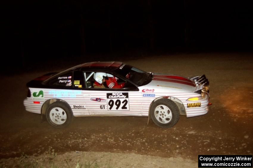 Bruce Perry / Phil Barnes Eagle Talon at the first hairpin on SS8, Rim Stock.