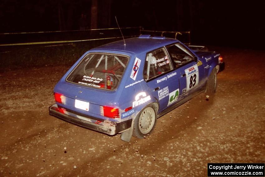 Mark Utecht / Brenda Corneliusen Dodge Omni GLH-Turbo on SS12, Painter Run II.