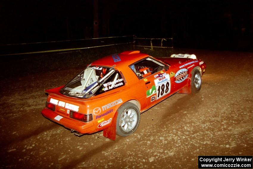 Andrew Havas / Scott Slingerland Mazda RX-7 on SS12, Painter Run II.