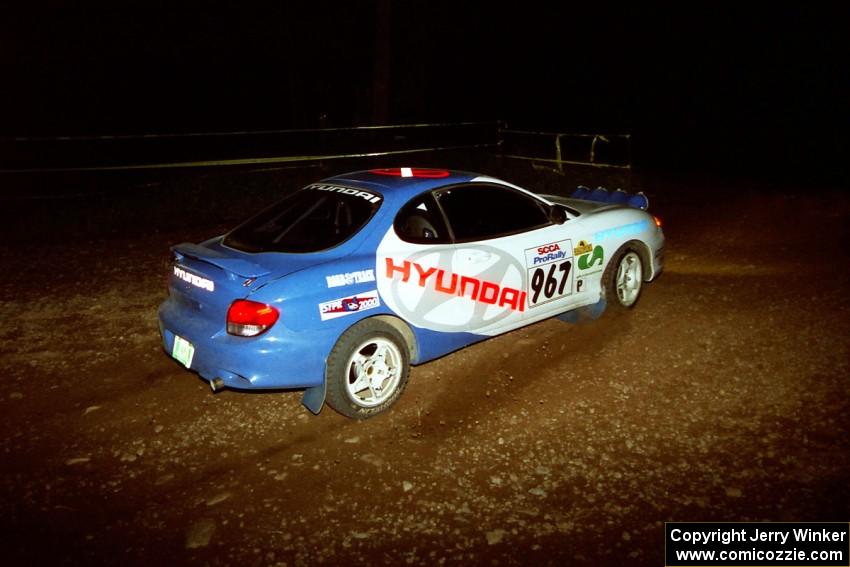 Andy Bornhop / Mark Williams Hyundai Tiburon on SS12, Painter Run II.