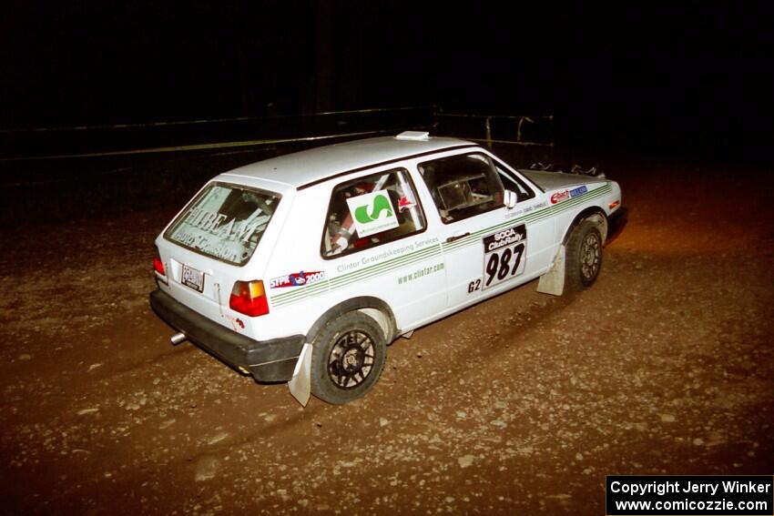 Peter Reilly / Dave Shindle VW Golf on SS12, Painter Run II.